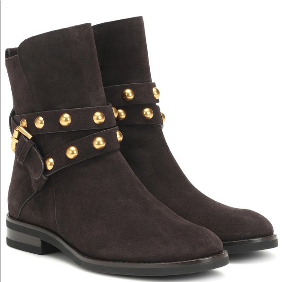 See by Chloe Neo Jines suede boots dark brown - Picture 1 of 4